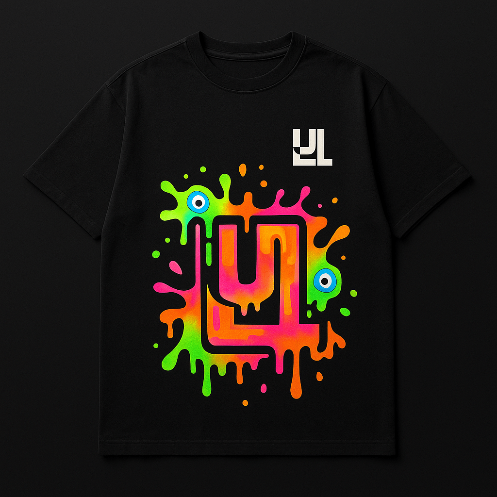 Melting Neon Logo Tee