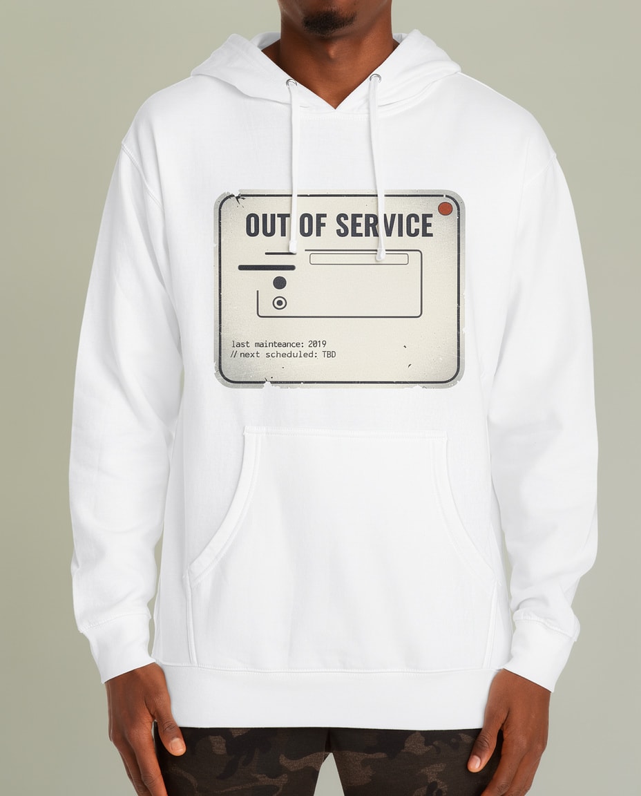 OUT OF SERVICE Hoodie — editorial 2