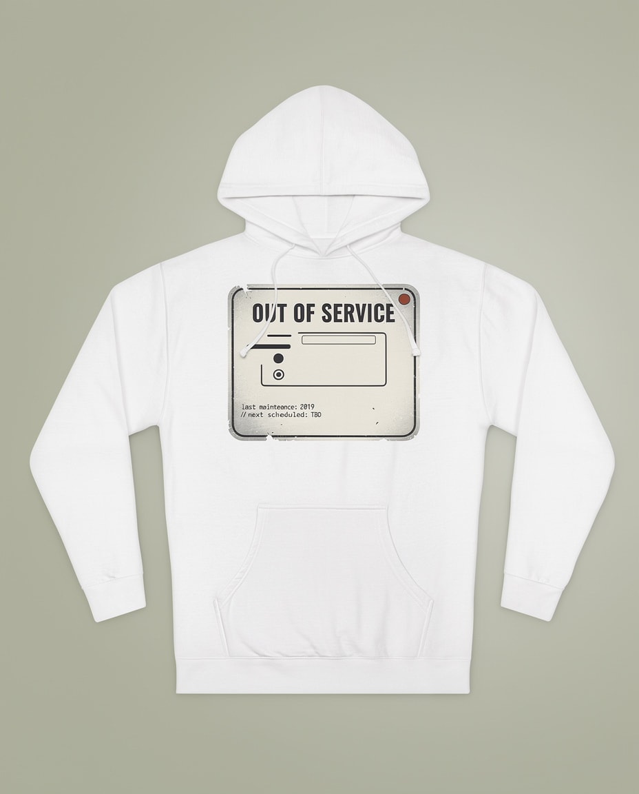 OUT OF SERVICE Hoodie — editorial 3