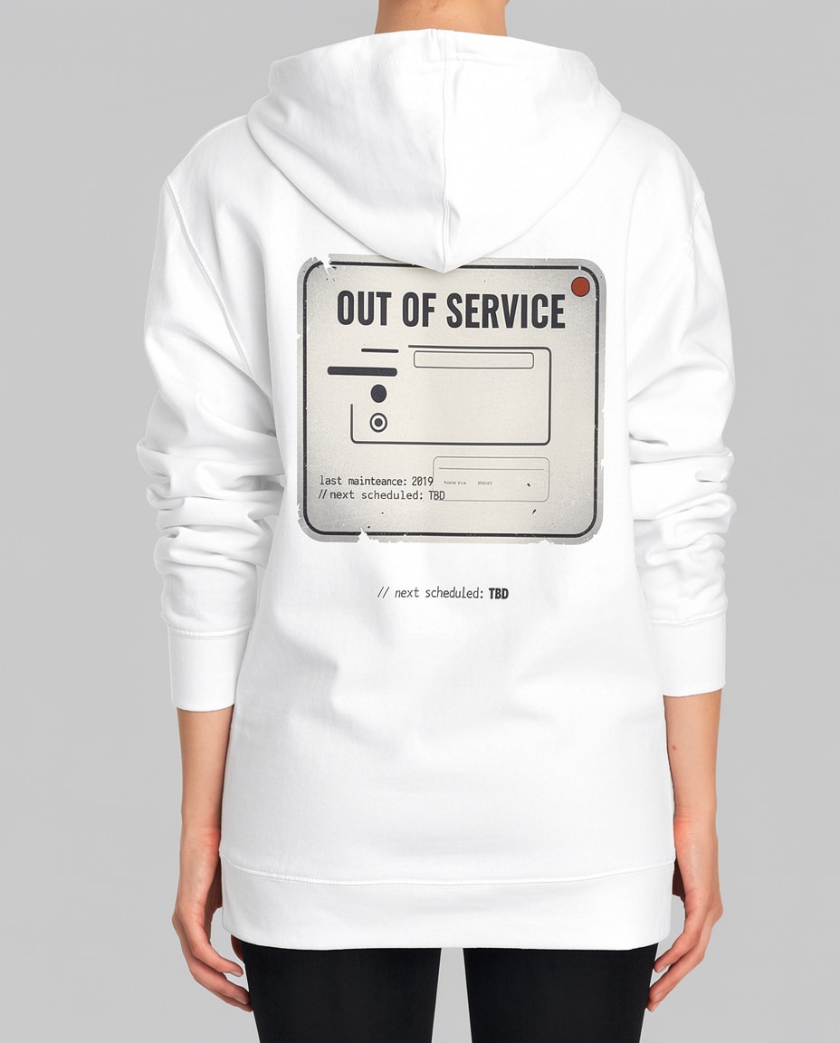 OUT OF SERVICE Hoodie — editorial 4